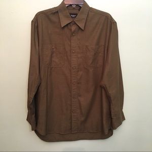 Men’s Haggar Long Sleeve button down shirt Large